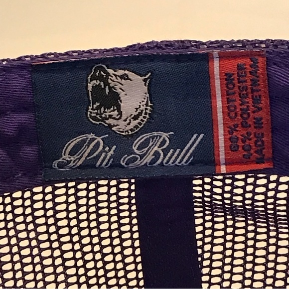 Pit Bull Adjustable SnapBack Metallic American Flag Cap - Picture 3 of 16